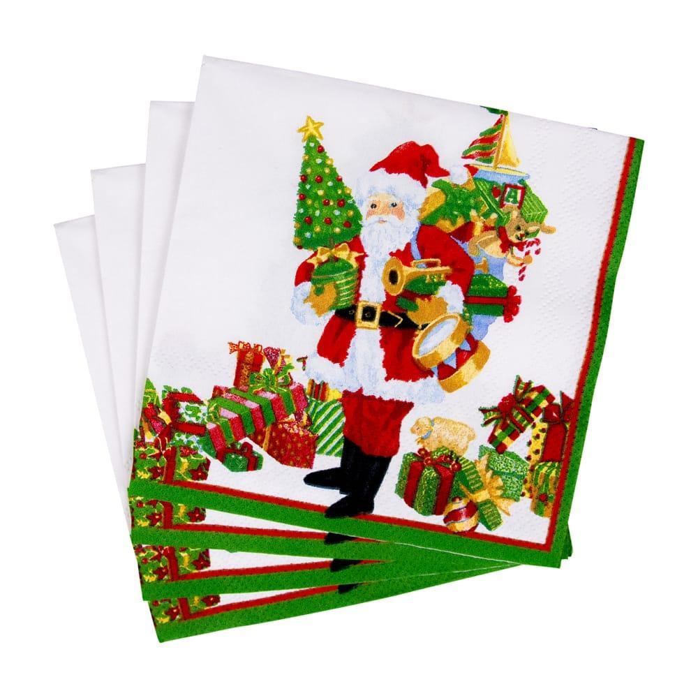 Mr. Claus Paper Cocktail Napkin