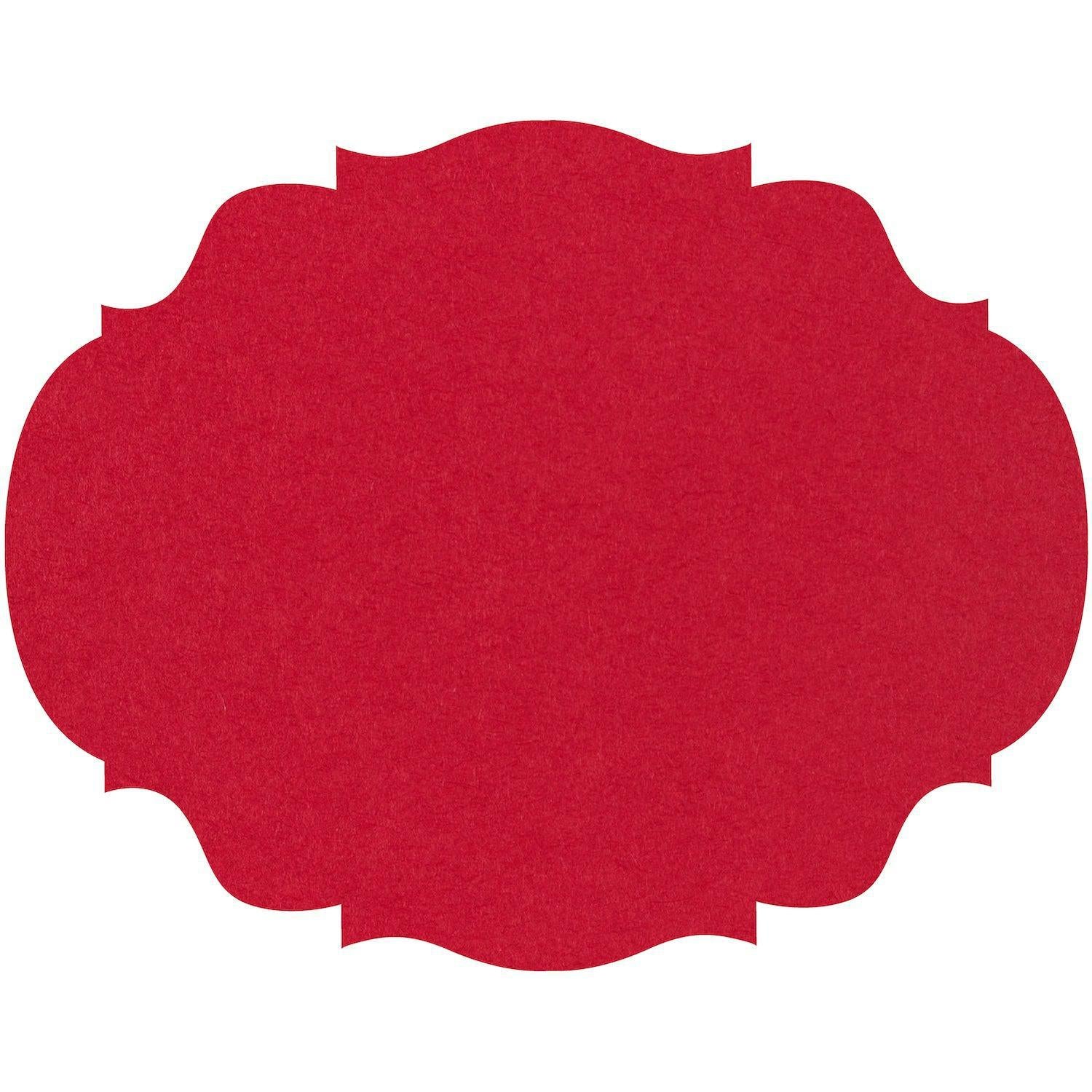 Die-cut Red French Frame Paper Placemat