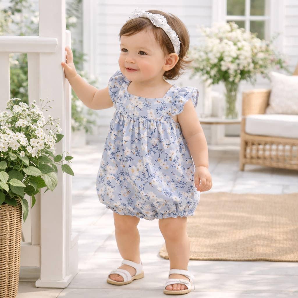 Meadow Whisper Ruffled Baby Romper