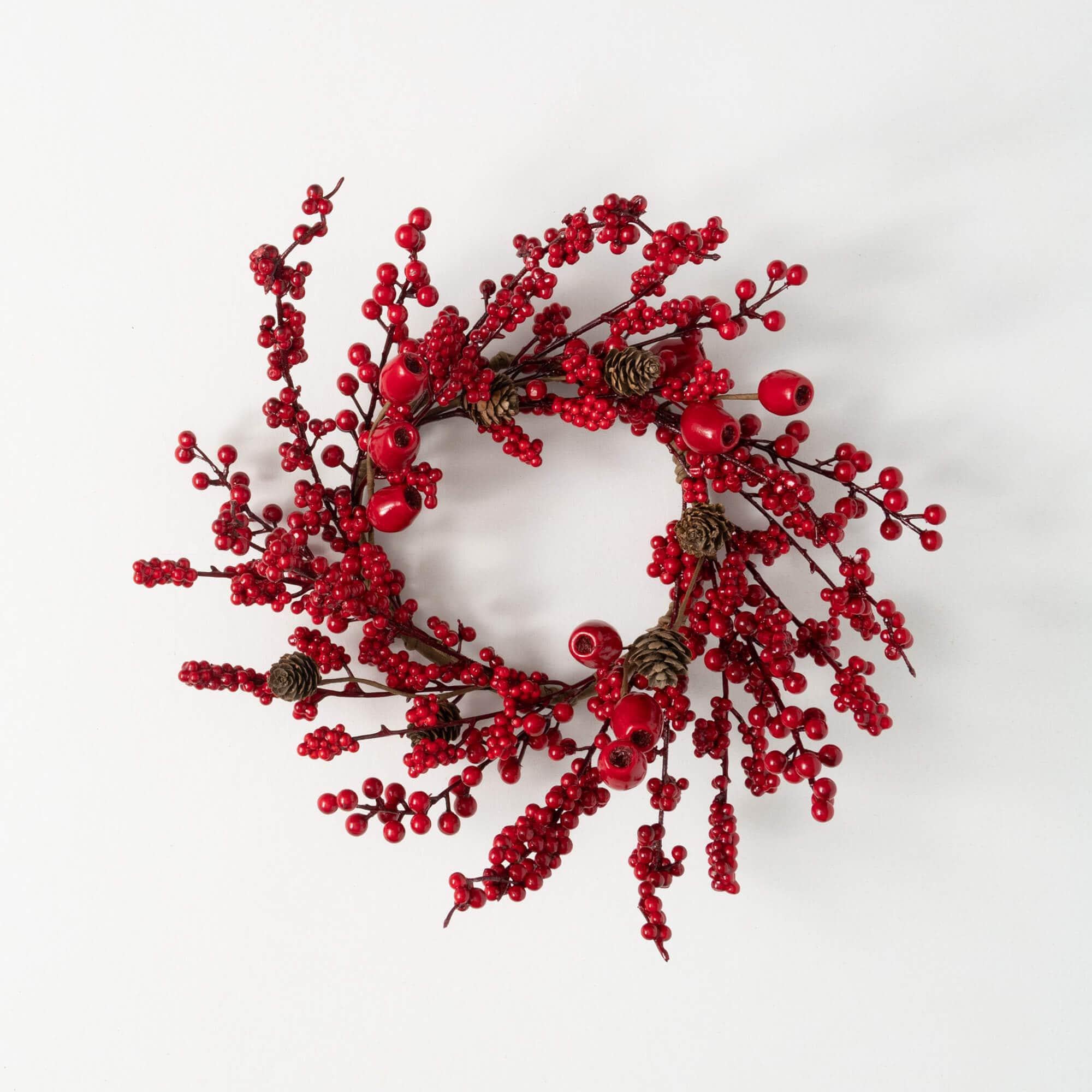 Red Berry & Pod Accent Ring