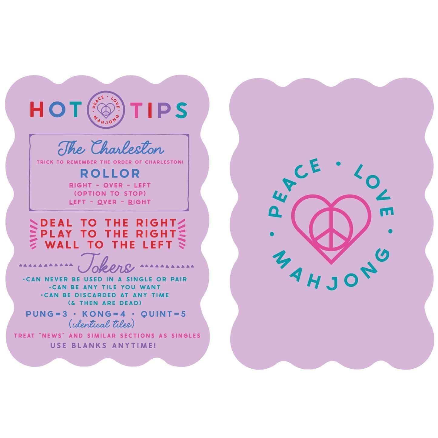 Hot Tips Lilac Mahjong Tile Shufflers