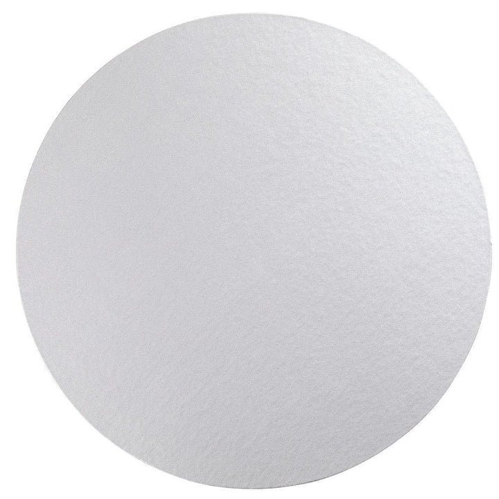 Luster Round Felt-Backed Placemat | Silver