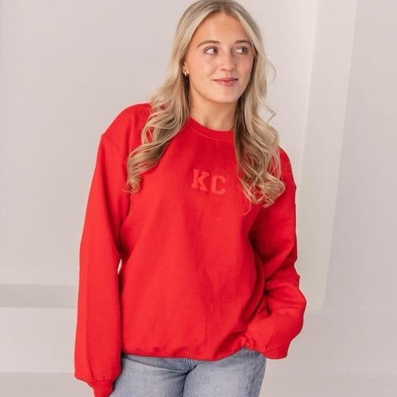 KC Red Crewneck Sweatshirt