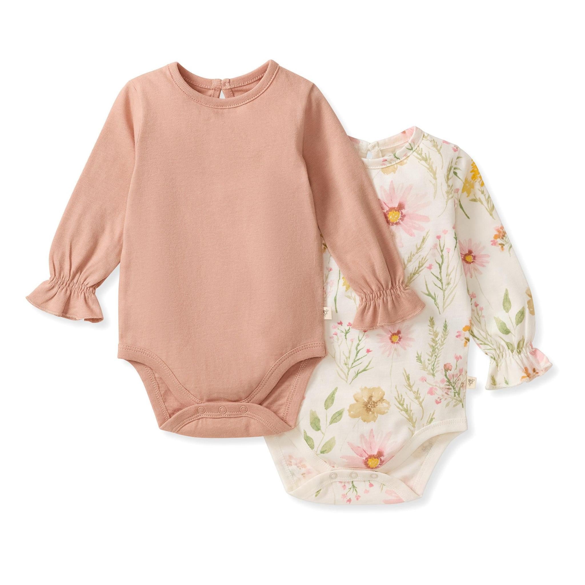 Wild Floral Bodysuits - 2 pack