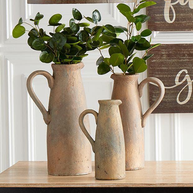 Bronze Glazed Terracotta Pitcher