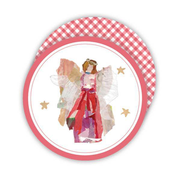 Red Angel Paper Coaster