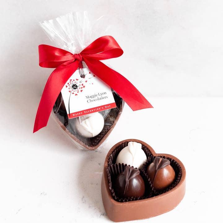 Valentine's Milk Chocolate Heart Box with Truffles