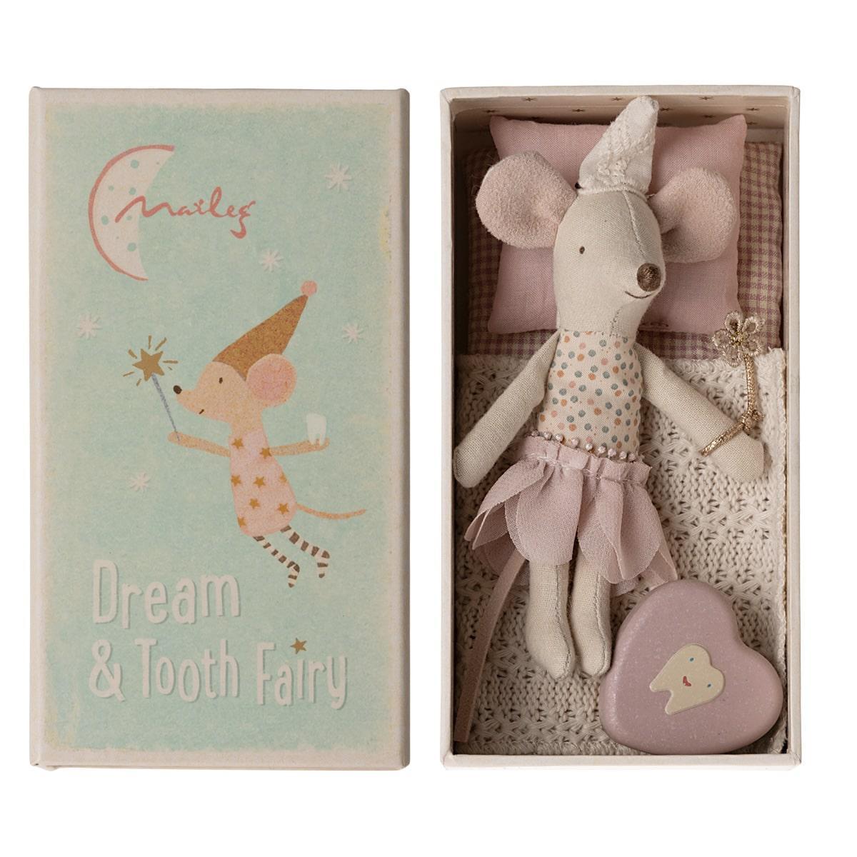 Tooth Fairy Mouse, Little Sister in Match Box