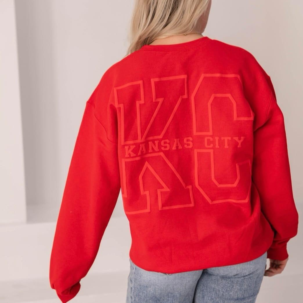 KC Red Crewneck Sweatshirt