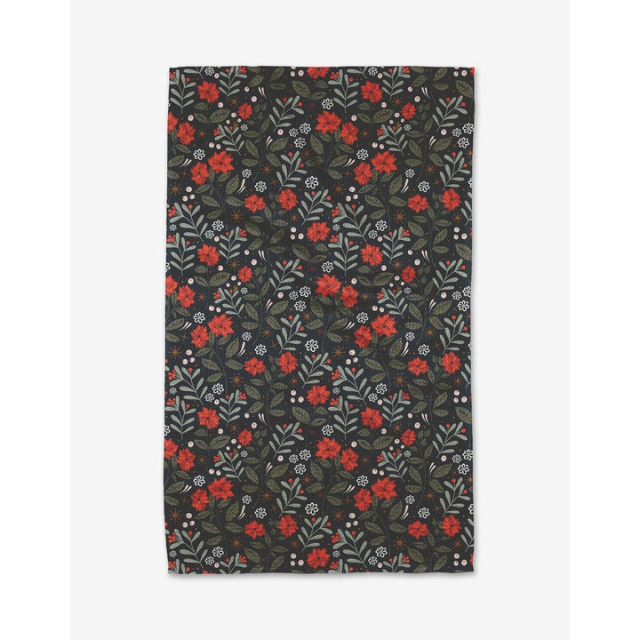 Holiday Floral Tea Towel