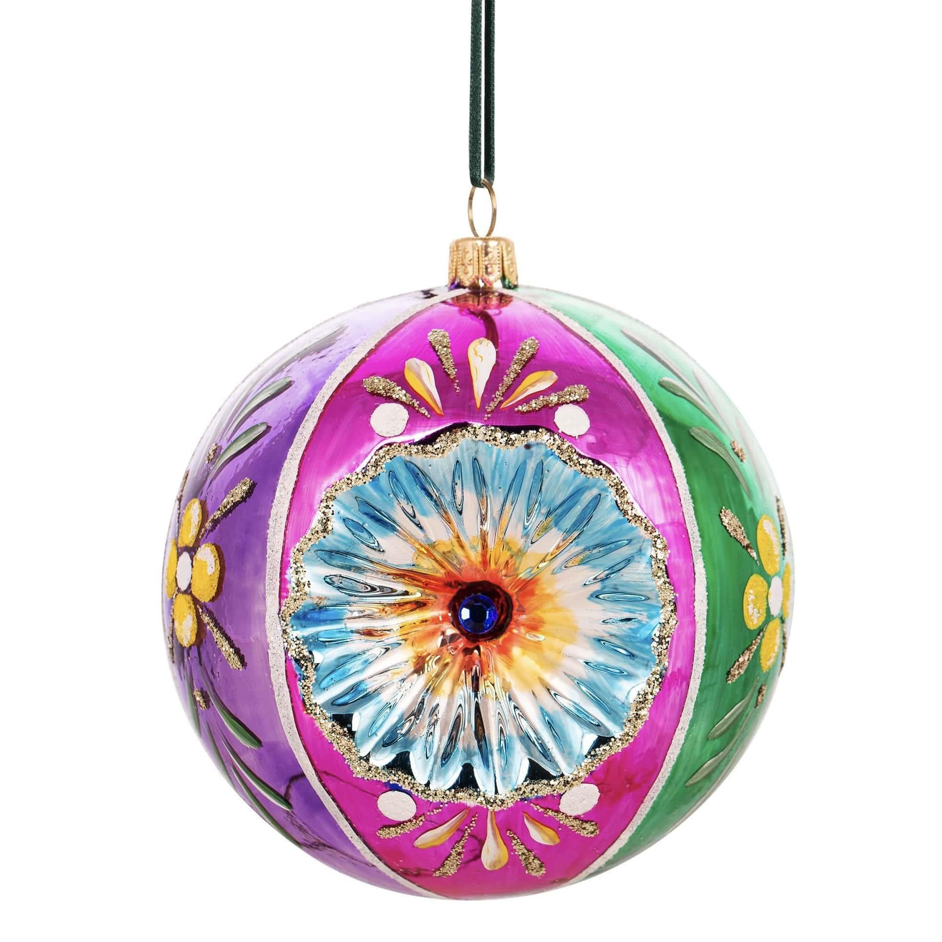 Merry & Bright Vintage Dream Reflector Ball |  Huras Family