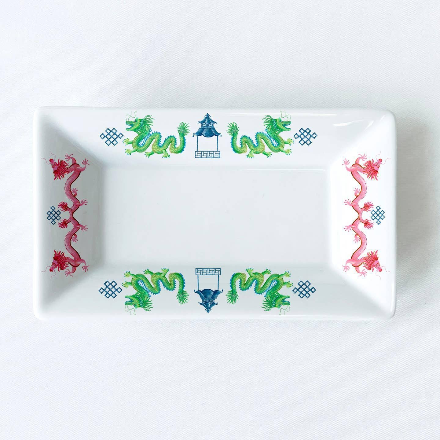 Mahjong Dragon Pattern Dish