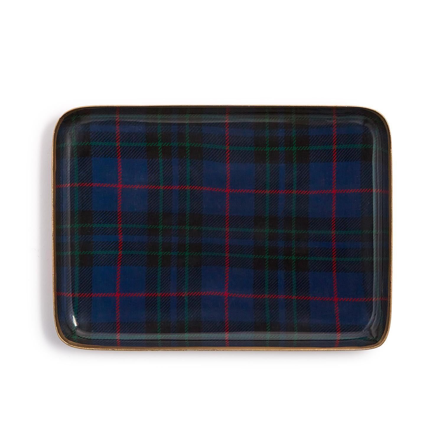 Tartan Metal Tray