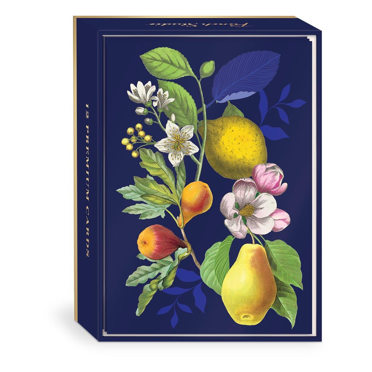 Vintage Floral Fruit Boxed Note Cards