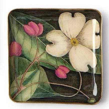 Floral Print Trinket Tray