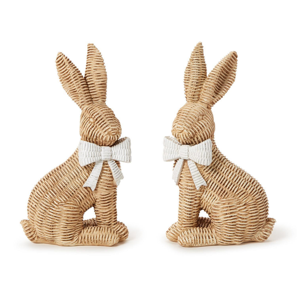 Wicker Weave Pattern Sitting Bunny – Cuorebella