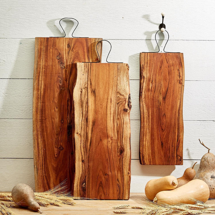 Serving Plank with Iron Handle