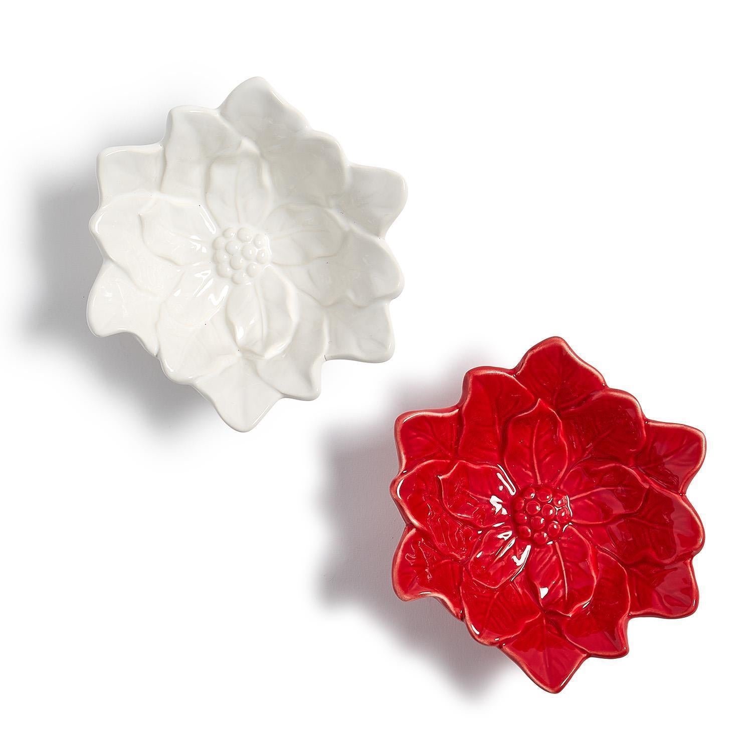 Poinsettia Tidbit Dish