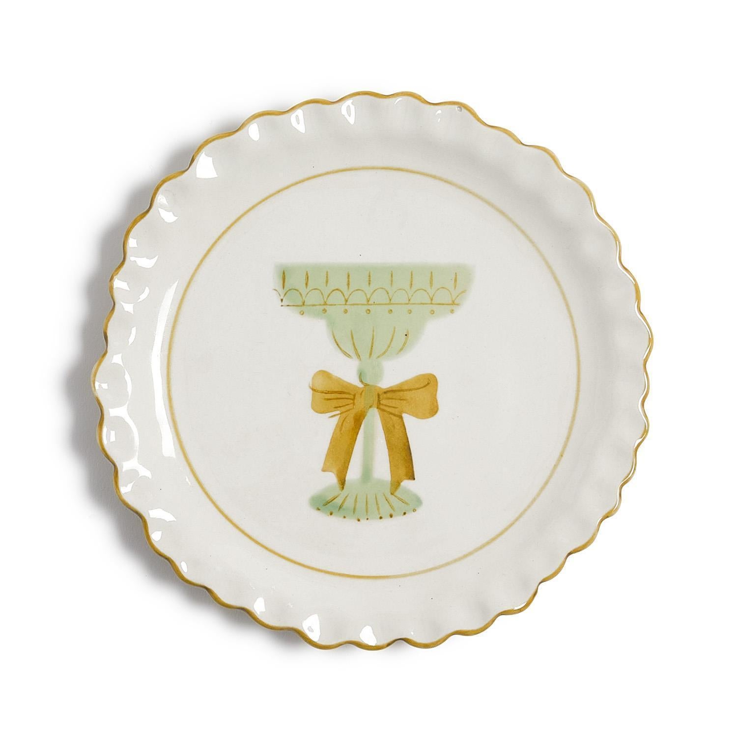 Cheers! Hand-Painted Tidbit Plate