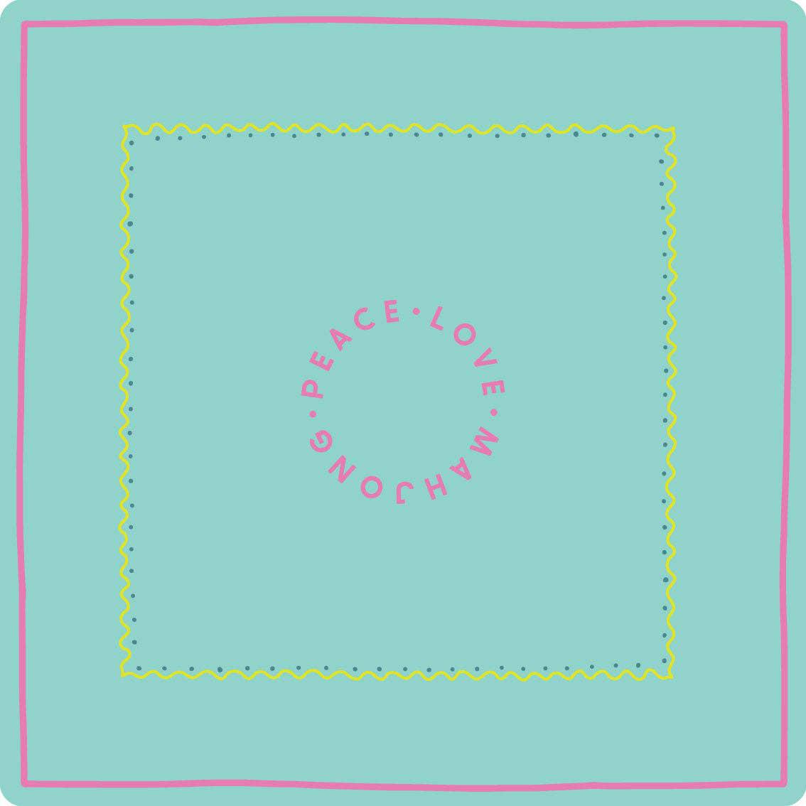 Light Aqua Mahjong Mat