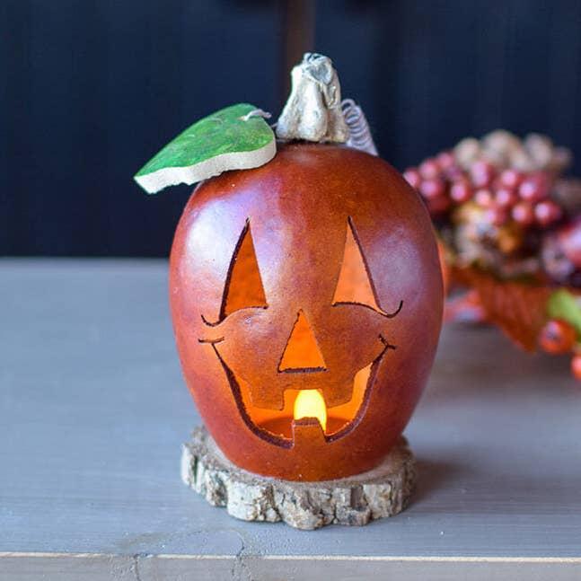 Lucas Hand-Crafted Pumpkin Gourd