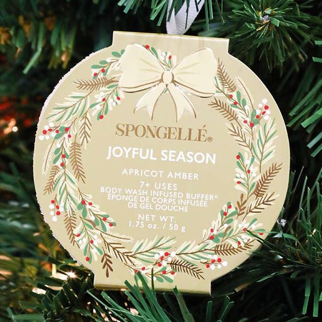 Joyful Season - Apricot Amber Holiday Wreath Body Buffer