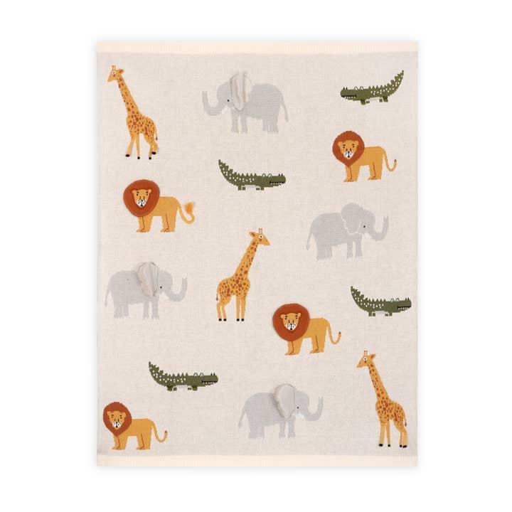 Savannah 3D Sweater Knit Baby Blanket