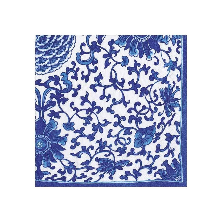 Indigo Garden Blue/white Cocktail Napkins