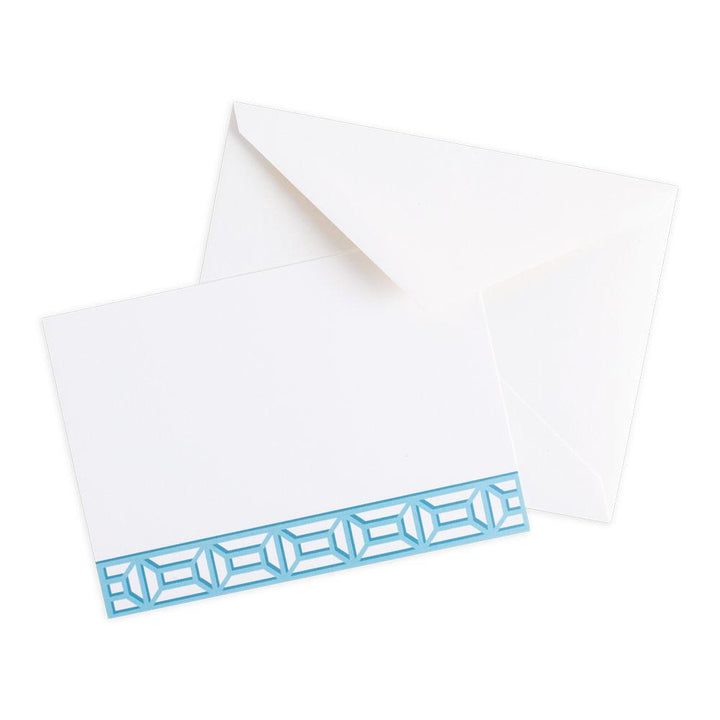 French Blue Garden Gate Correspondence Cards