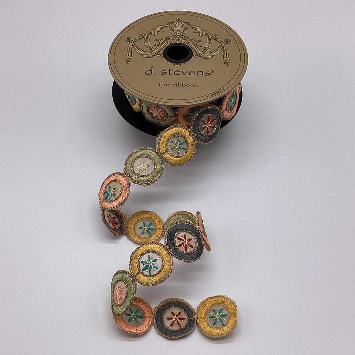 Pastel  Embroidery Floral Garland Ribbon