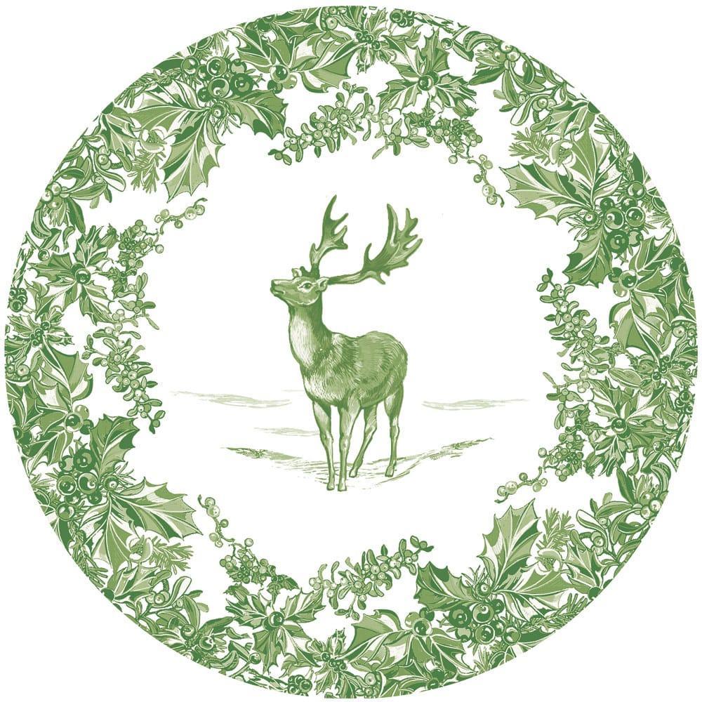 Stag Toile Dinner Plates