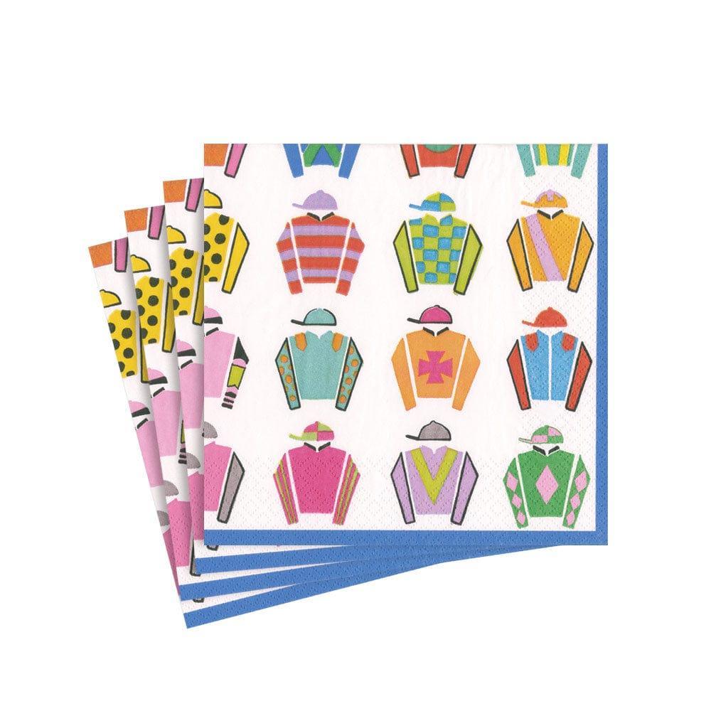 Jockey Silks Paper Cocktail Napkin