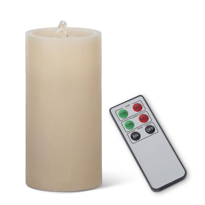 Water Wick Wax Pillar Candle