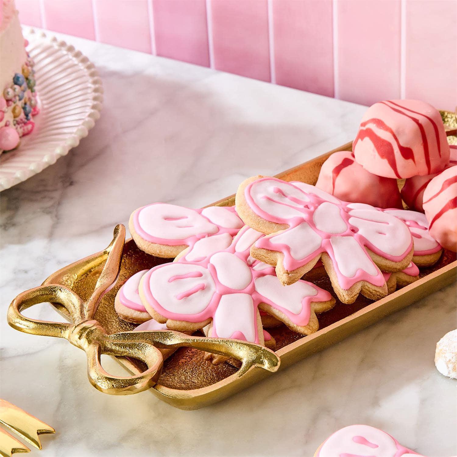 Gold Bows Serving Tray