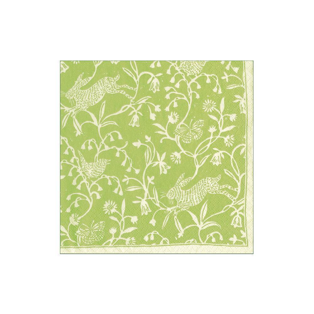 Hedgerow Moss Green Cocktail Napkin