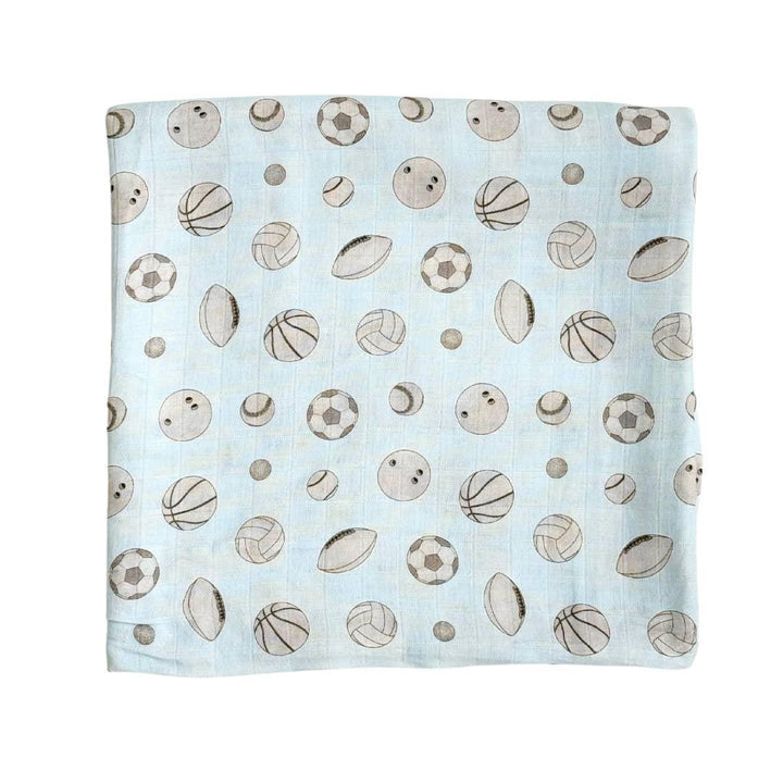 Baby Ballers Bamboo Muslin Swaddle Blanket