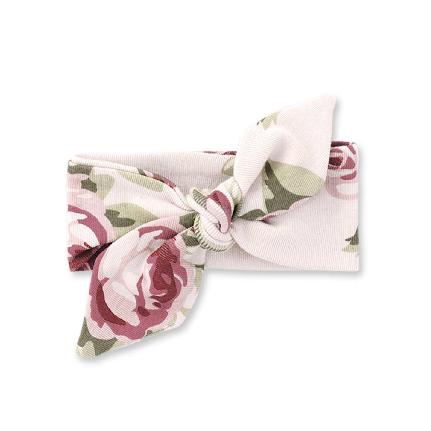 Cabbage Rose Cotton Headband