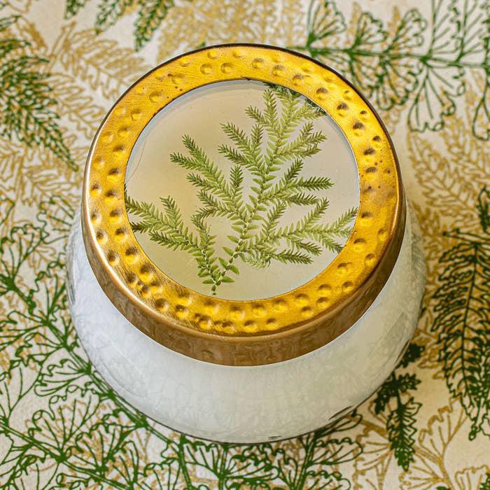 Forest Small Pressed Floral Candle