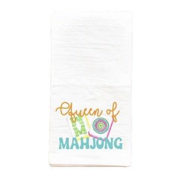 Queen of Mahjong Tea Towel