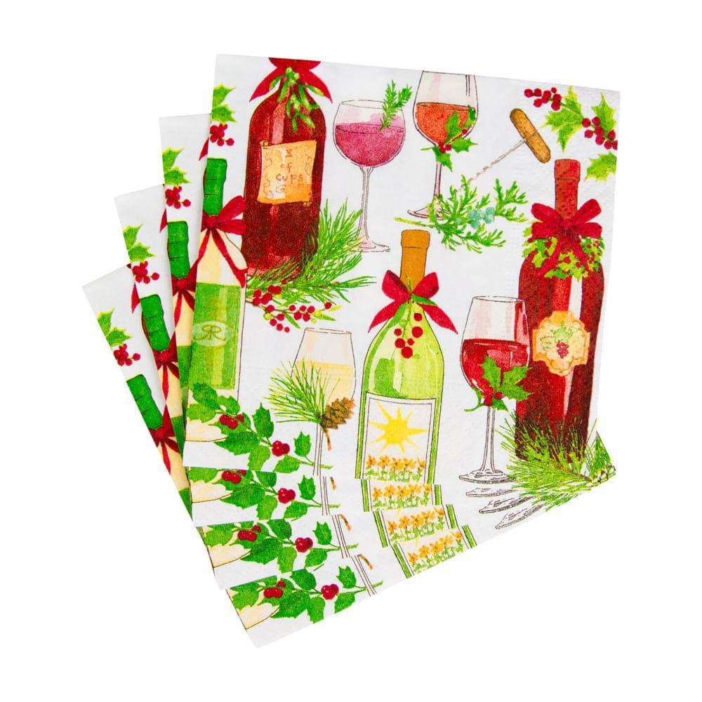 A Christmas Toast Paper Cocktail Napkins