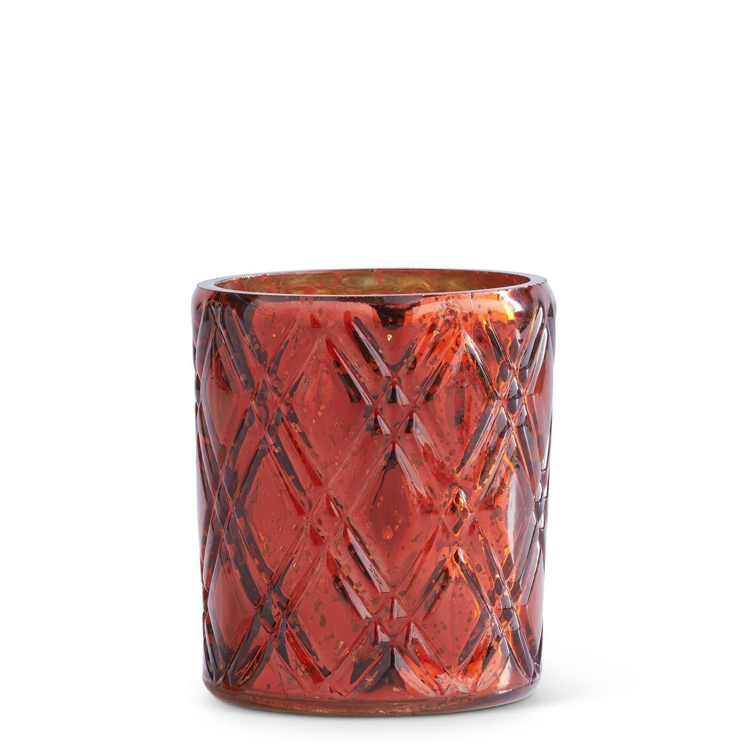 Red Mercury Glass Votive