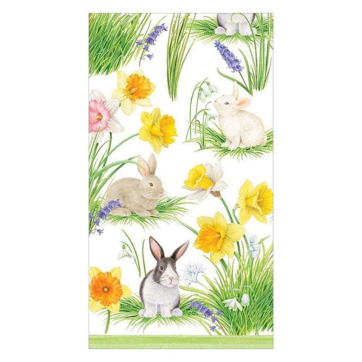 Bunnies and Daffodils Guest Towel Napkins