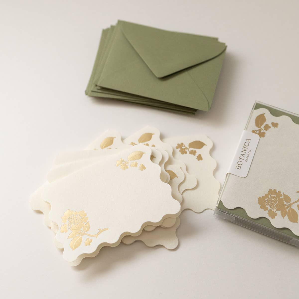 Gold Viburnum Boxed Mini Cards