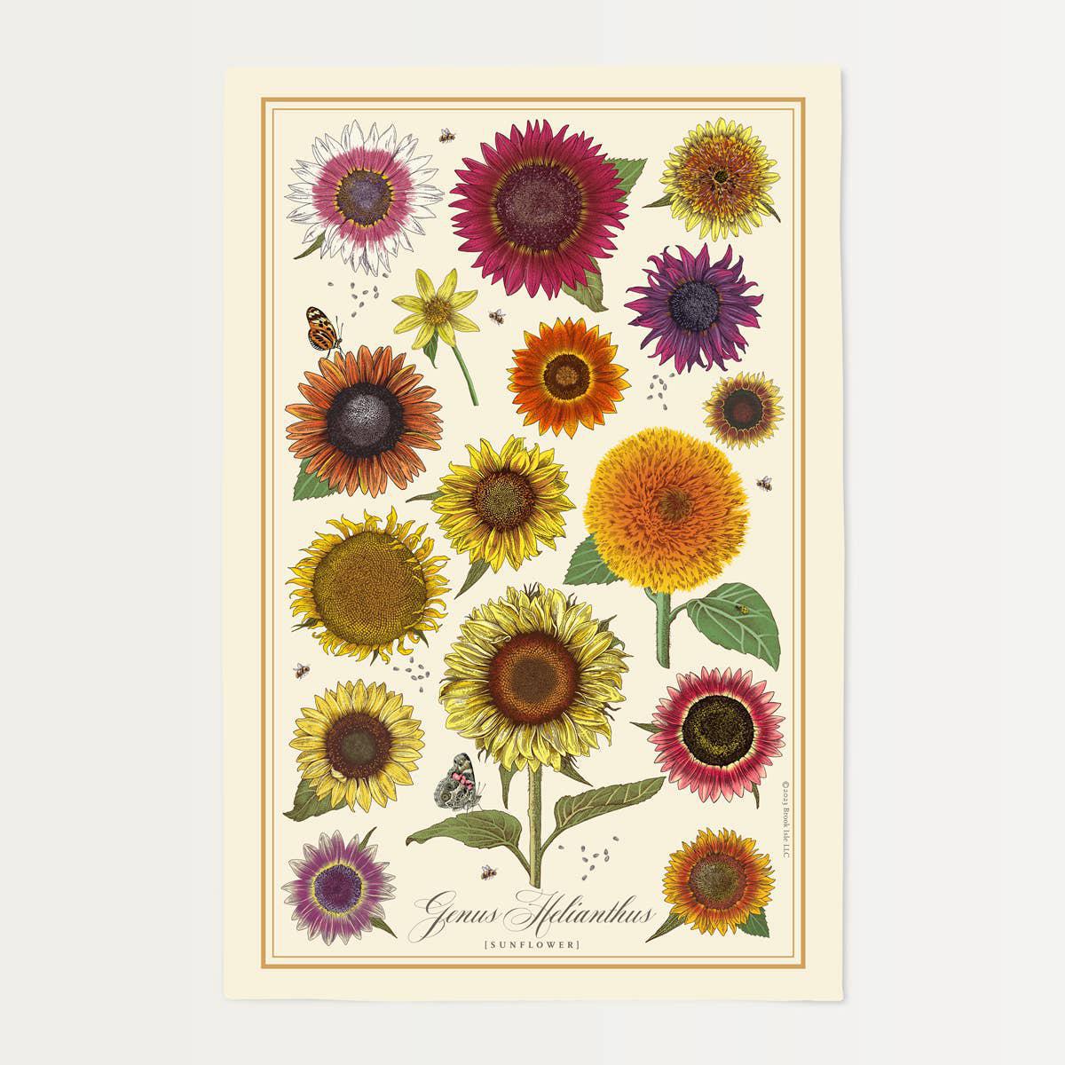 Sunflowers Tea Towel
