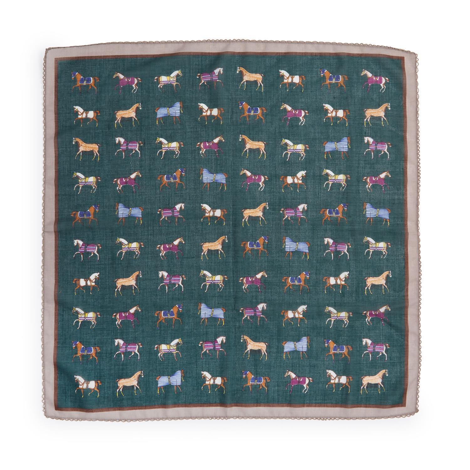 Horse Play Square Scarf