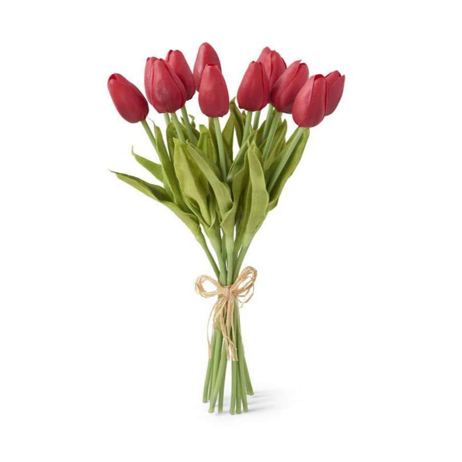 Red Real Touch Mini Tulip Bundle