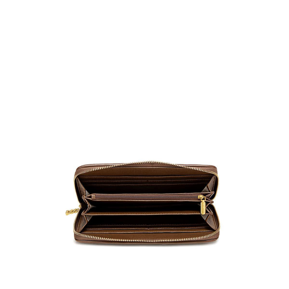 Sandy Pleated Wallet | Espresso
