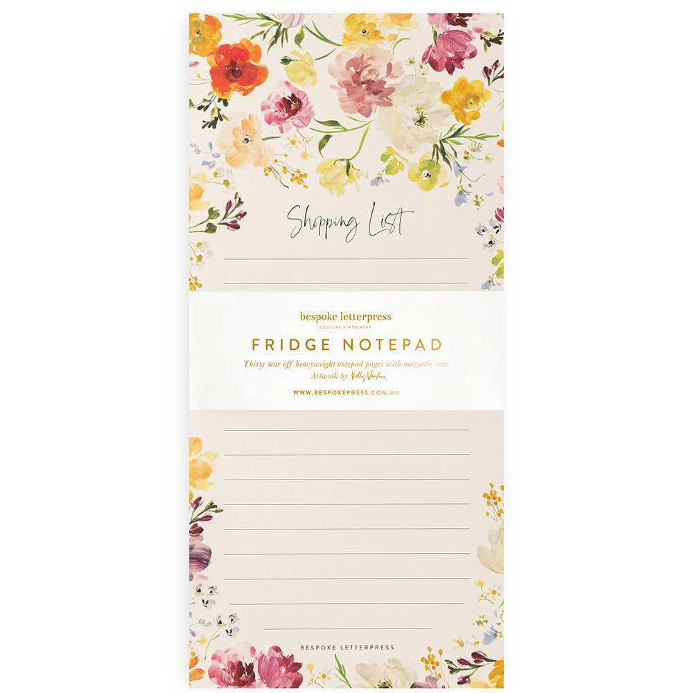 Ranunculus Shopping List Notepad