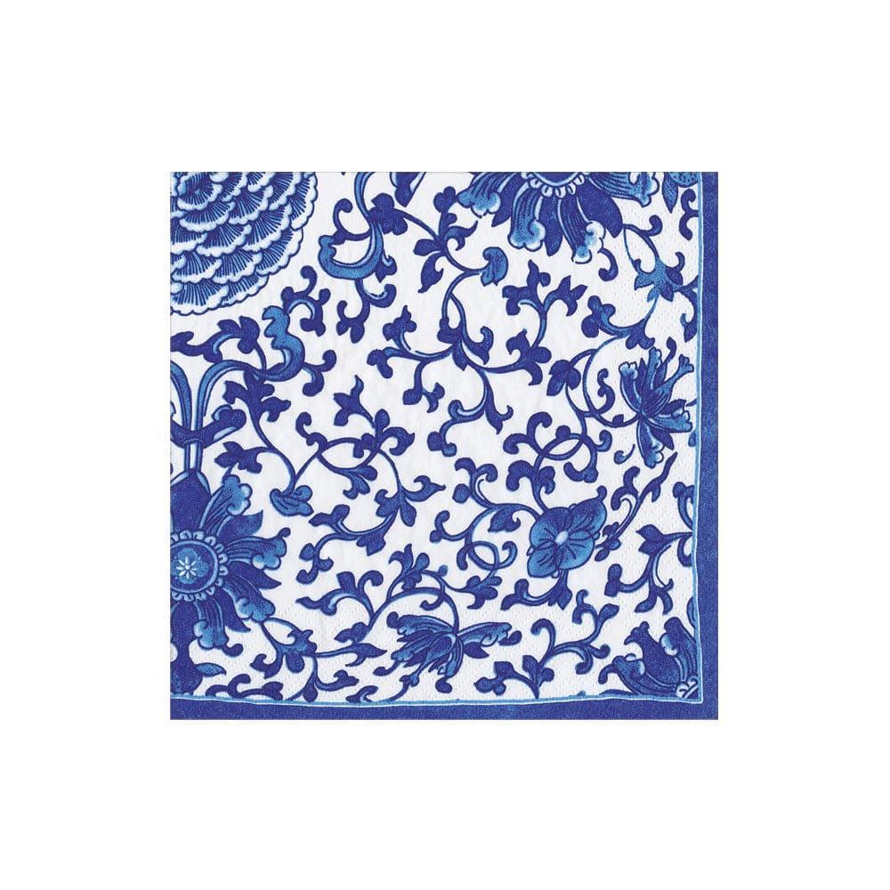 Indigo Garden Blue/White Cocktail Napkin