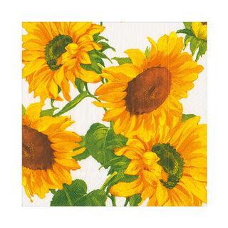 Sunflower Field Paper Cocktail Napkins